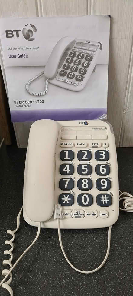 Photo of free BT Large Button Corded Phone (Kegworth DE74) #1