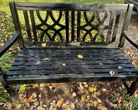 Photo of free Black bench for yard (Bethesda) #1