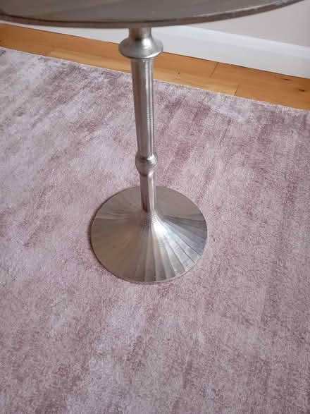 Photo of free Silver coloured lamp table (Bromborough Wirral) #1