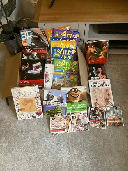 Photo of free Art books 3DAnimation cds (West Watford WD18) #1