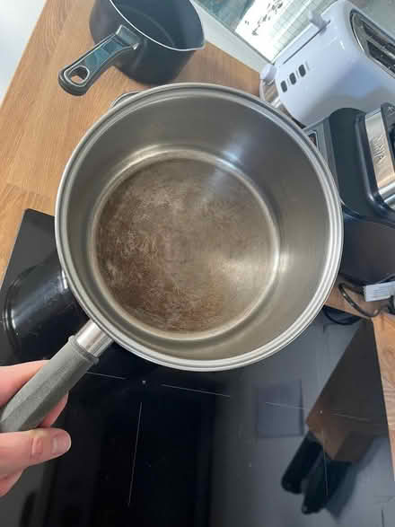 Photo of free 2 saucepans - non induction (Moorfields) #1