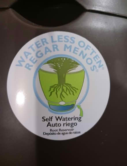 Photo of free Brown plastic self watering planter (Lefferts Gardens) #2