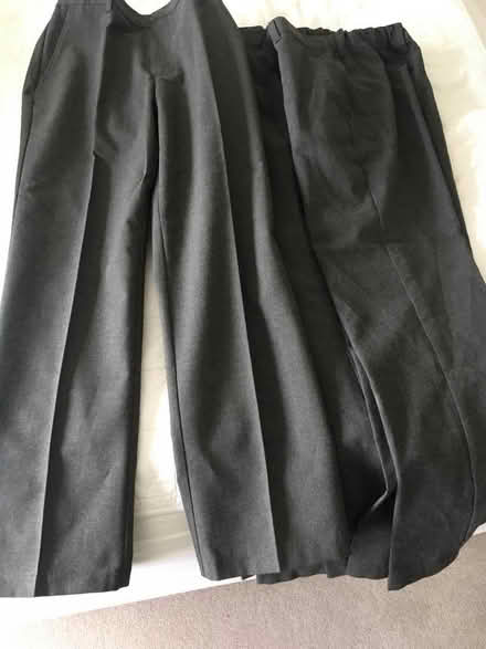 Photo of free 4 pairs of grey school trousers. Age 10-11. (West Oxfordshire OX29) #1