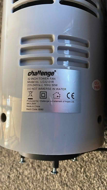 Photo of free Challenge Tower Fan (Mill Lane crowborough TN6) #3