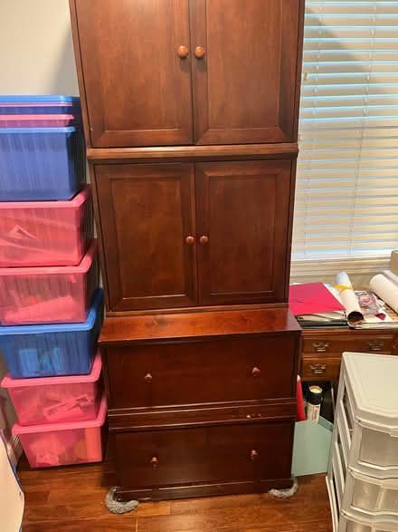 Photo of free Pottery Barn kid’s cab and shelves (Wellington) #2