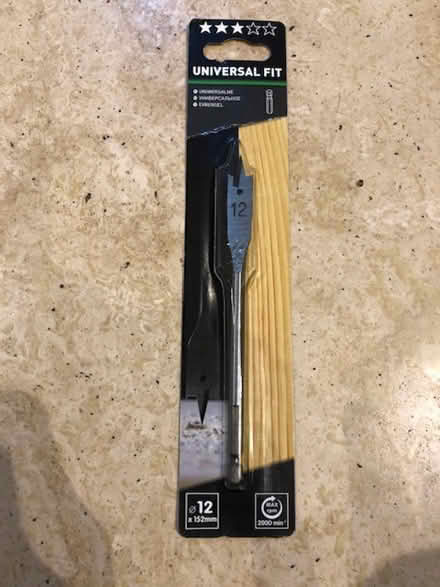 Photo of free Size 12 wood drill bit, new in packet (Dunblane FK15) #1