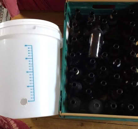 Photo of free Home Brewing Tub and Beer Bottles (Builth wells) #1