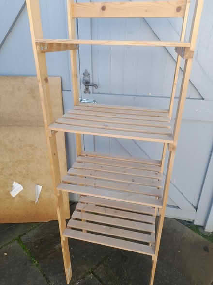 Photo of free Pine wood shelf (Collier Row) #2