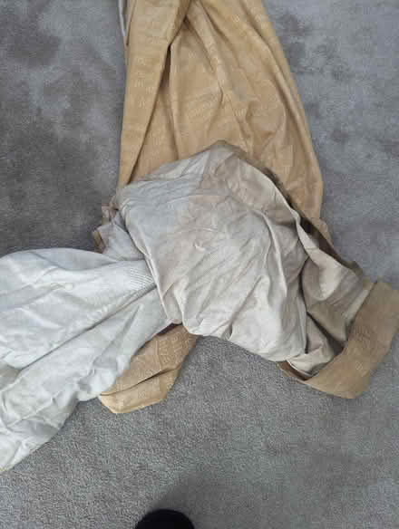 Photo of free Pair of large gold curtains (Ewell Village KT17) #3