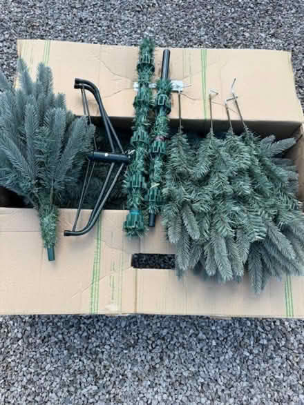 Photo of free 6’ Artificial Xmas tree, Lights, and decs. (Llanfair Talhaiarn LL22) #2