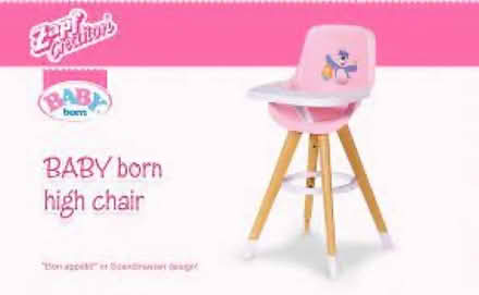Photo of baby born zapf creation high chair & comfort seat (IP2) #1