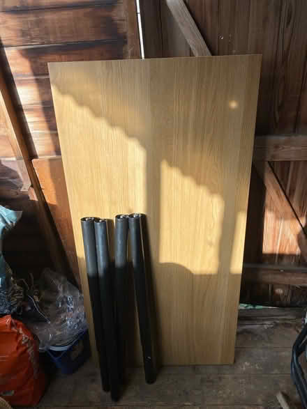 Photo of free 1m x 0.5m wooden desk (Thornton Heath CR7) #1