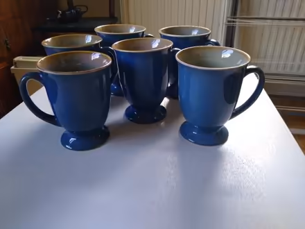 Photo of free 6 blue stonewear mugs (Moston CH2) #2