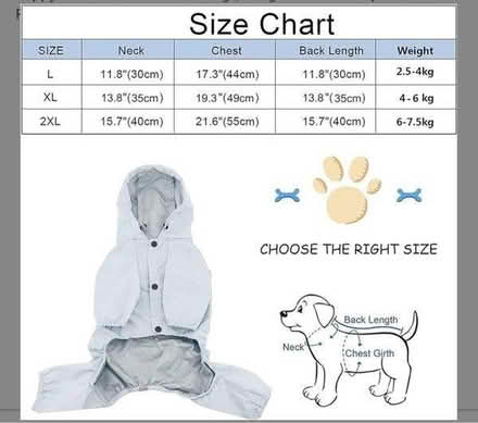 Photo of free Dog Raincoat (DE22) #4