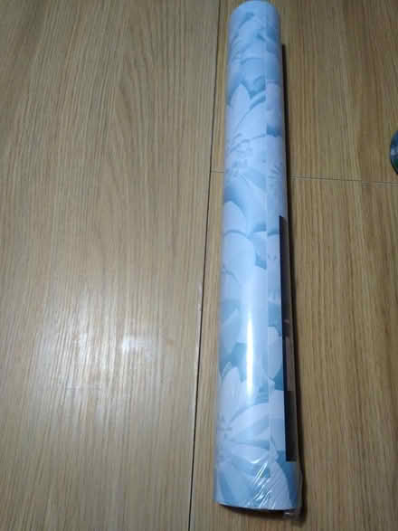 Photo of free One roll of 3D pale blue wallpaper (DE56 Heage, Belper) #1