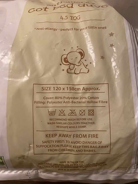 Photo of free Cot bed duvet (Bedford Putnoe) #2