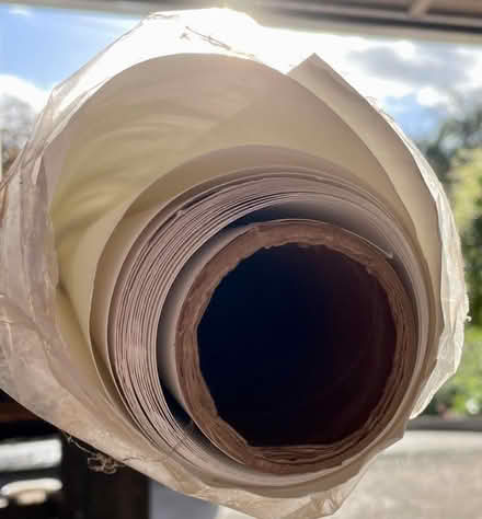 Photo of free Big roll of thick white paper (Burton Joyce NG14) #2
