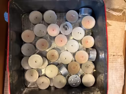 Photo of free Two boxes of used candles (Garston L19) #1