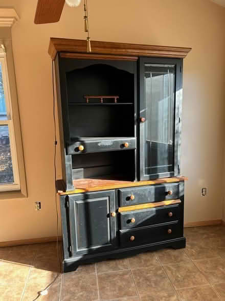Photo of free Black wood Hutch (Sterling, VA) #1
