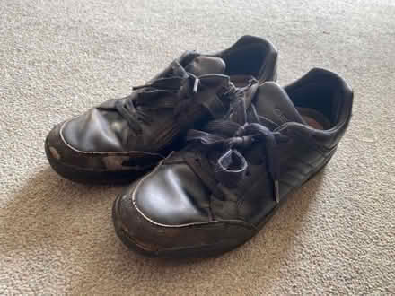 Photo of free Boys black leather school shoes, size UK4 (Hayes BR2) #1
