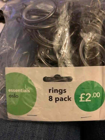 Photo of free 30+ black curtain rings (Cheadle Hulme SK8) #1