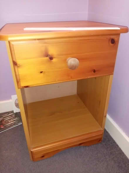 Photo of free 2 bedside tables and a double be headboard (Glenury AB39) #1