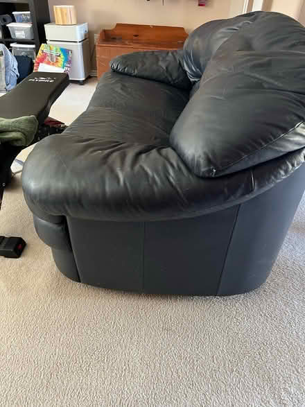 Photo of free Leather Couch (Lowry Crossing) #4