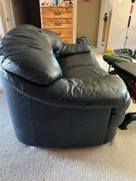 Photo of free Leather Couch (Lowry Crossing) #3