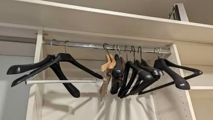 Photo of free Bunch of suit/coat hangers (Greenbrae - South Eliseo Drive) #1