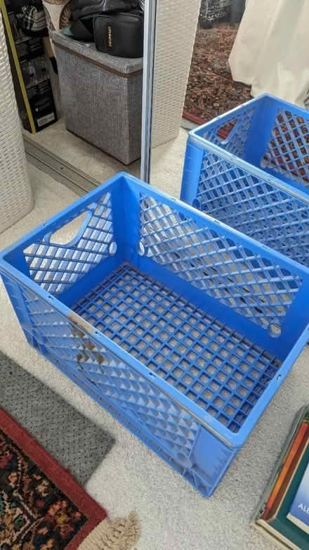 Photo of free Rectangular milk crate (Greenbrae - South Eliseo Drive) #1