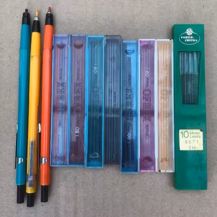 Photo of free 3 Large Led Clutch Pencils With Coloured Refills. (Hazlemere HP15) #2