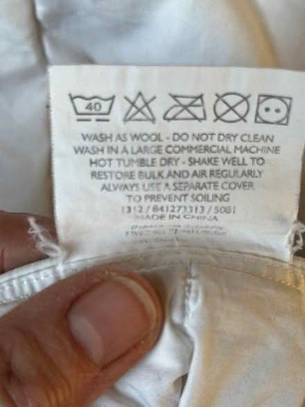 Photo of free Super King feather duvet 4.5tog (Colliers Wood SW19) #3
