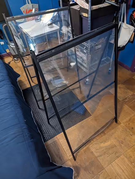 Photo of free two large a-frame street signs (Herald Square, Manhattan) #1
