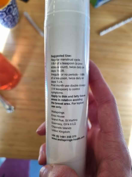 Photo of free New Serenity progesterone cream (Cressington, Liverpool - L19) #2