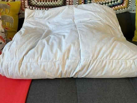 Photo of free Super King feather duvet 4.5tog (Colliers Wood SW19) #2