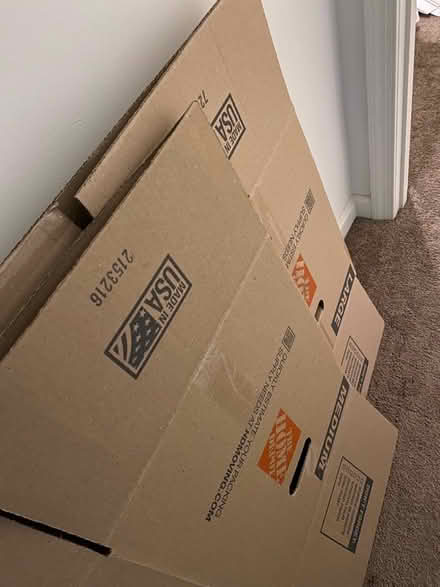 Photo of free 8 moving boxes (6 unused) (Cabin John near Bethesda) #2