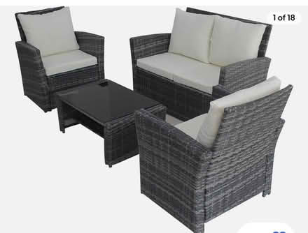 Photo of Wicker garden sofa set (LS26 Leeds Rothwell) #1