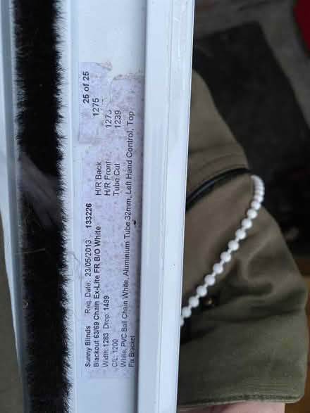 Photo of free Fitted black out blind with frame (Peel Green M30) #1