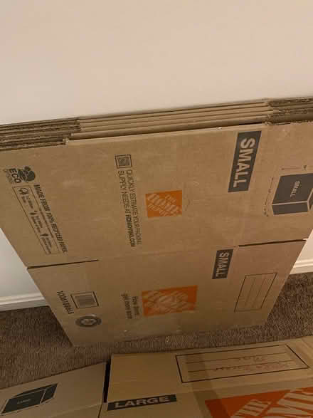 Photo of free 8 moving boxes (6 unused) (Cabin John near Bethesda) #1