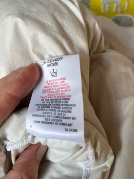 Photo of free 13.5 tog feather double duvet (Colliers Wood SW19) #2