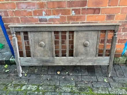 Photo of free Double bed head old oak (Meole Brace SY3) #1