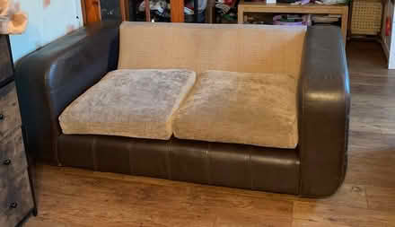 Photo of free Leather sofa (CH62 (Eastham, Wirral)) #1