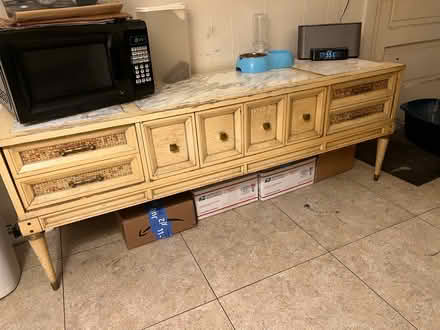 Photo of free Antique Wood Credenza w/storage (Avondale) #2