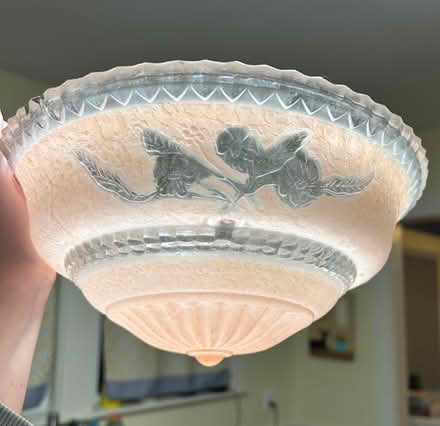 Photo of free Pink glass light shade only (Near Union Square) #2