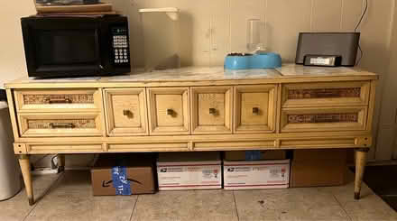 Photo of free Antique Wood Credenza w/storage (Avondale) #1