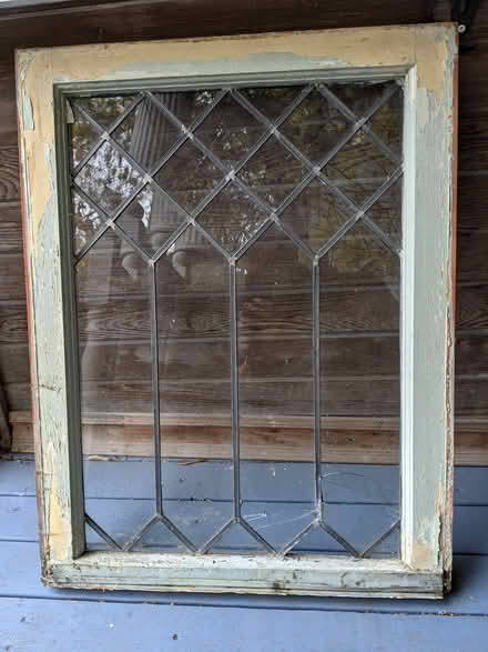 Photo of free Antique leaded glass window (Cabbagetown) #2