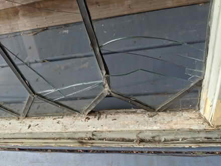 Photo of free Antique leaded glass window (Cabbagetown) #1