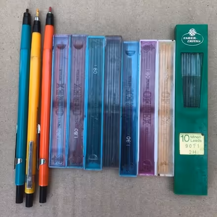 Photo of free 3 Large Led Clutch Pencils With Coloured Refills. (Hazlemere HP15) #1