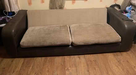 Photo of free Leather sofa (CH62 (Eastham, Wirral)) #2
