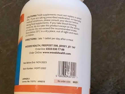 Photo of free Bottle of garlic tablets and a bottle of Vitamin tablets (Tenbury Wells WR15) #3